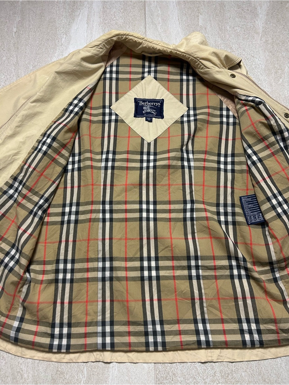 VINTAGE BURBERRY MENS UTILITY FIELD JACKET SZ M NOVA CHECK PLAID USA MADE RARE - Picture 12 of 16